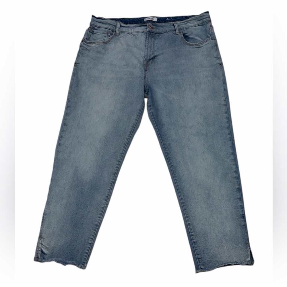 KENSIE WOMENS CROPPED BLUE JEANS SIZE 14/32